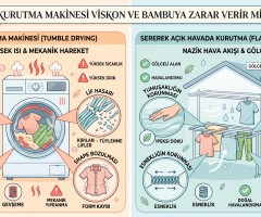 Kurutma Makinesi Viskon ve Bambuya Zarar Verir mi?: Yüksek Isının Lif Esnekliğine Olumsuz Etkileri ve Sererek Kurutmanın Önemi