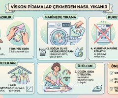 Viskon Pijamalar Çekmeden Nasıl Yıkanır?
